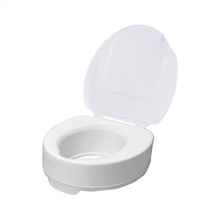 White color Raised Toilet Seat With Lid White color Raised Toilet Seat With Lid